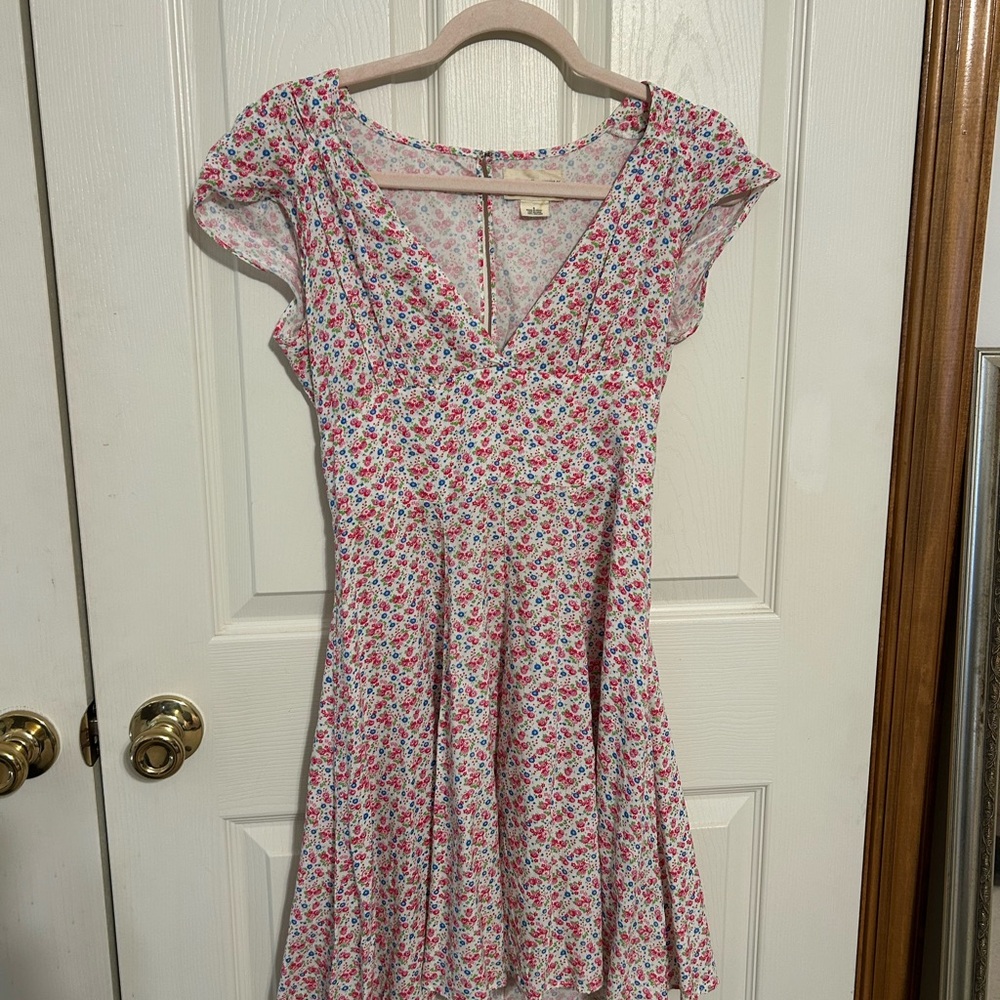 Denim & Supply Ralph Lauren Floral Dress - Pink and White